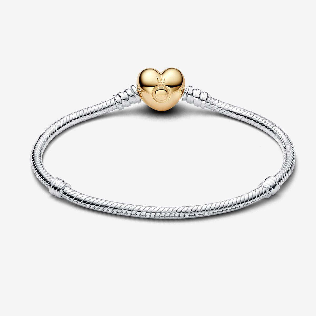 Pandora Moments Heart Clasp Snake Chain Bracelet 18 cm Pandora