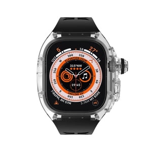 Apple Watch Ultra General Band - Svart Band + Vit Case Wrist Sweden