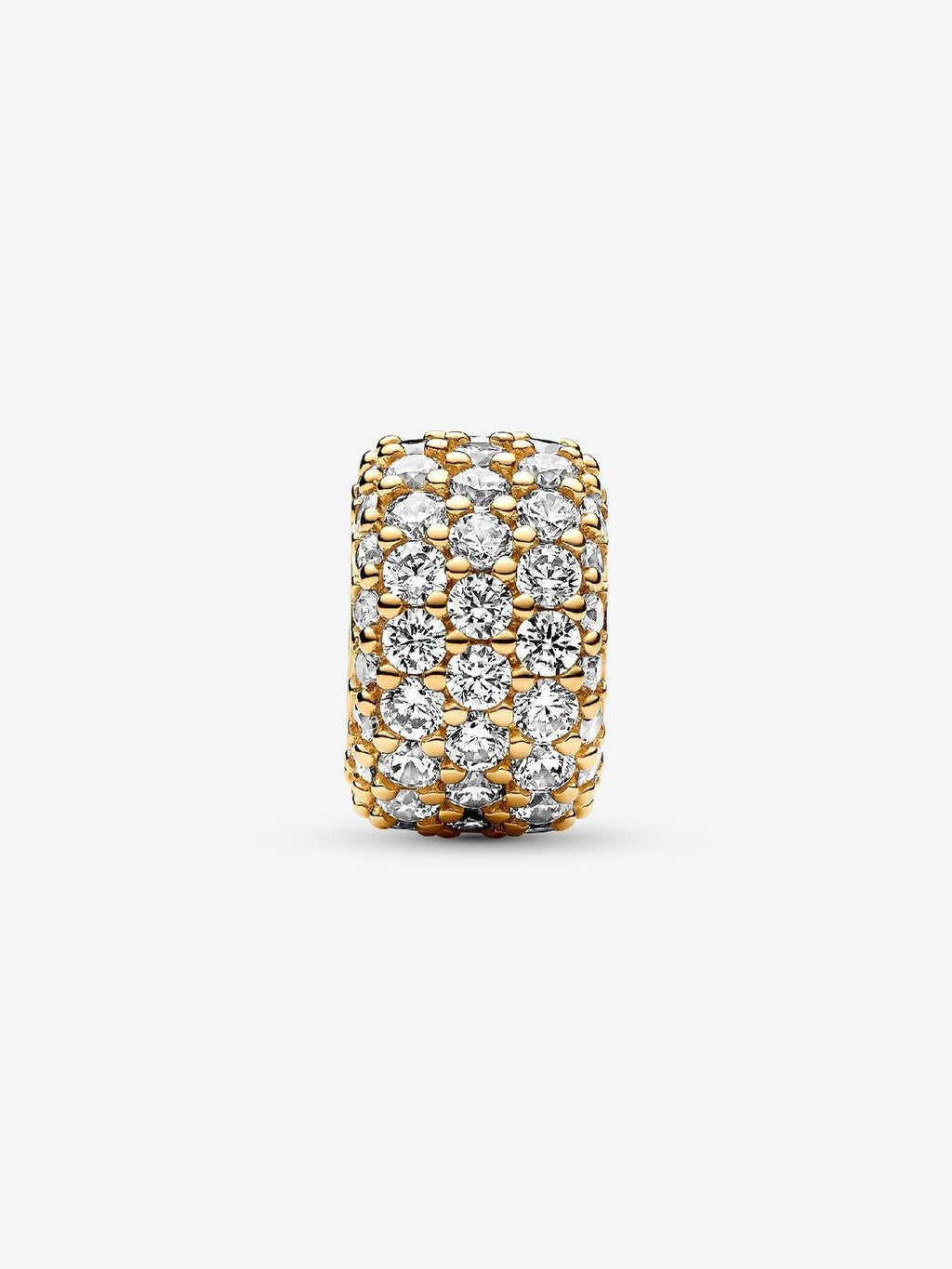 Pandora Funkelndes Dreireihiges Pavé-Charm 14 Karat Vergoldung WRIST SWEDEN