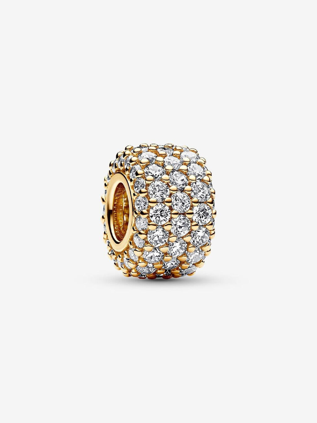Pandora Funkelndes Dreireihiges Pavé-Charm 14 Karat Vergoldung WRIST SWEDEN