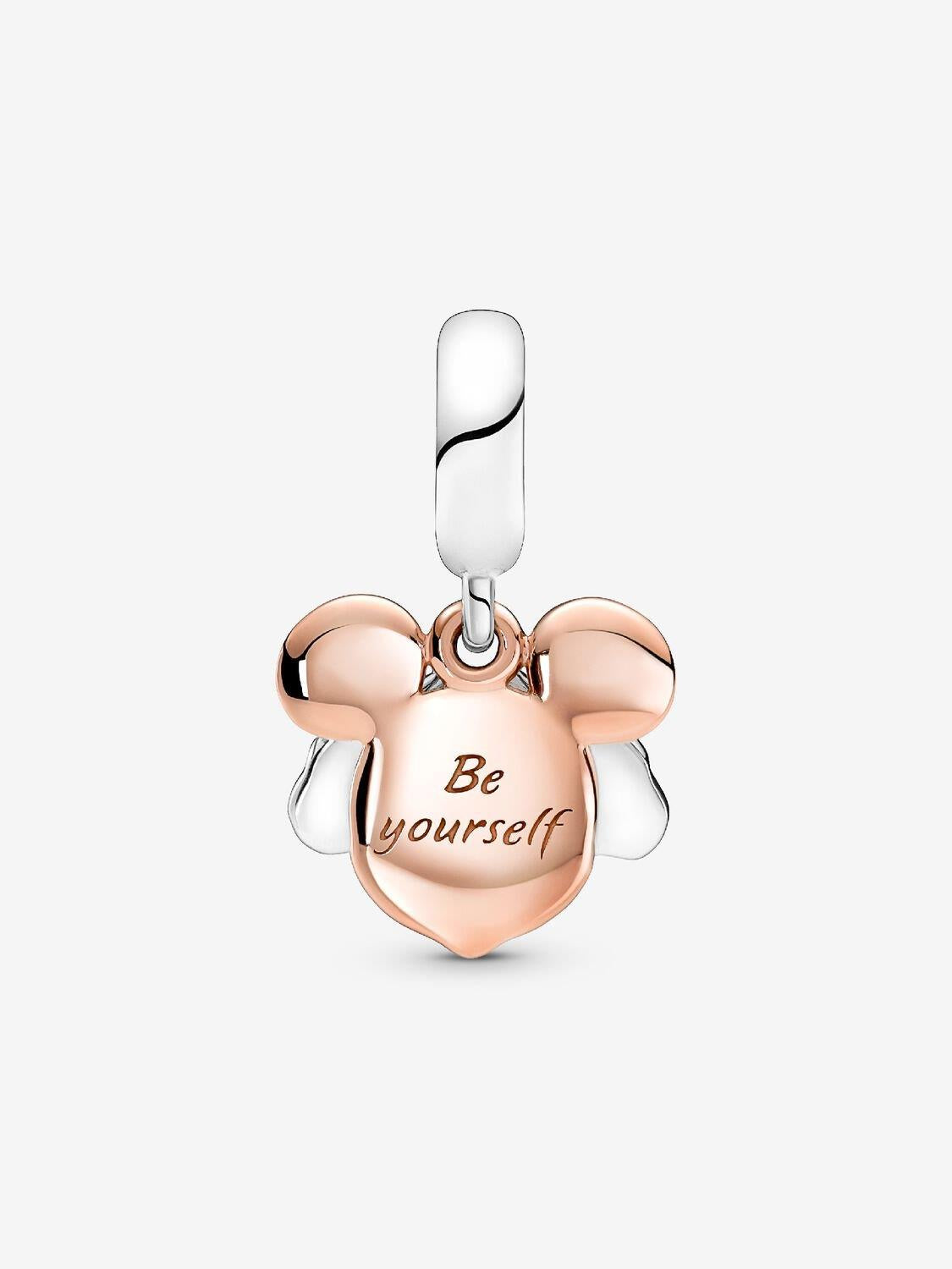 Pandora Disney Micky Maus Doppel-Charm-Anhänger Sterling-Silber, 14 Karat rosévergoldet WRIST SWEDEN