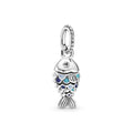 Pandora Blue Scaled Fish Dangle Charm Pandora