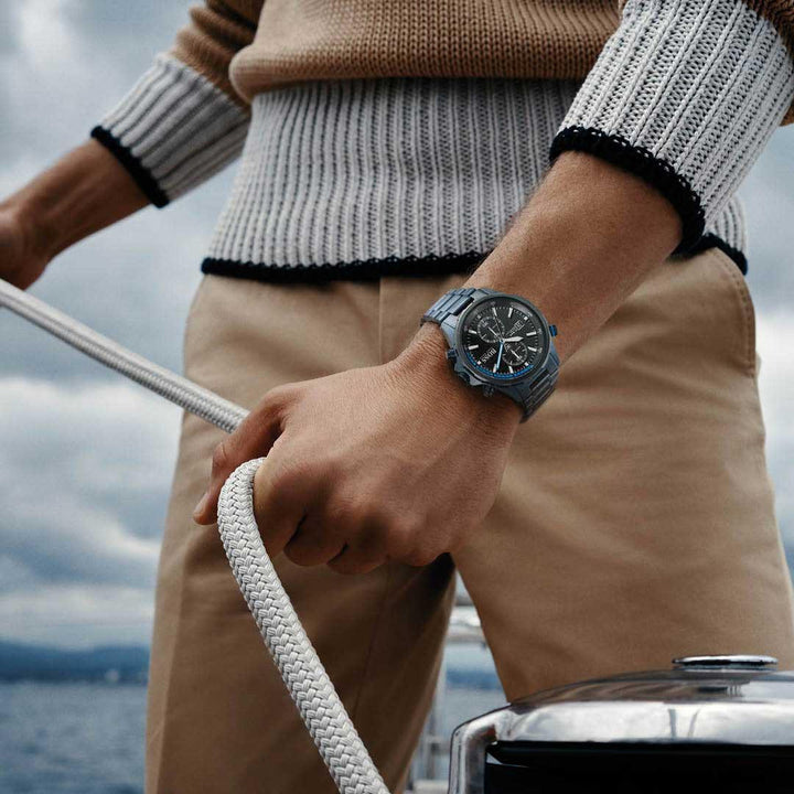 Produktbild av Hugo Boss 1513824, Globetrotter herrklocka med 46 mm boett.