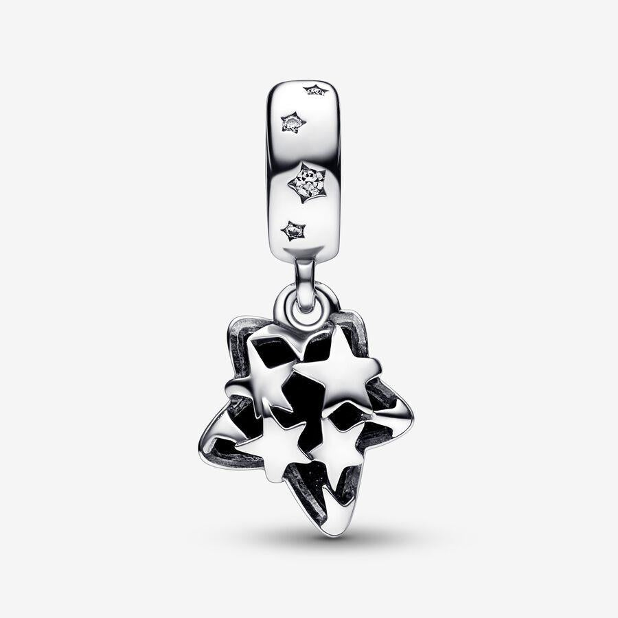 Pandora Celestial Galaxy Star Murano Dangle Charm Pandora