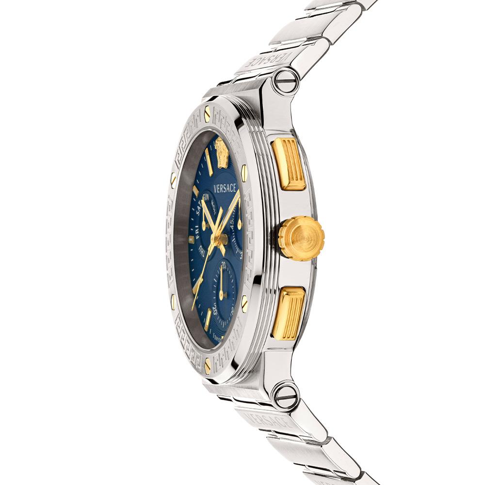 Versace VEZ900221 Blue 43 mm Greca Logo Men's Watch Versace