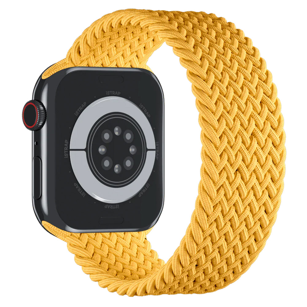 Apple Watch Flätad Sololoop Band - Gul Wrist Sweden