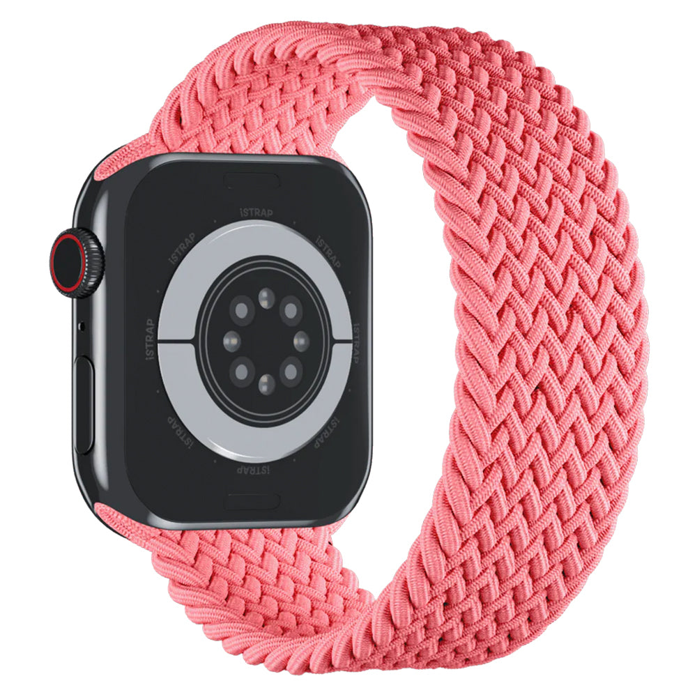 Apple Watch Flätad Sololoop Band - Rosa Wrist Sweden