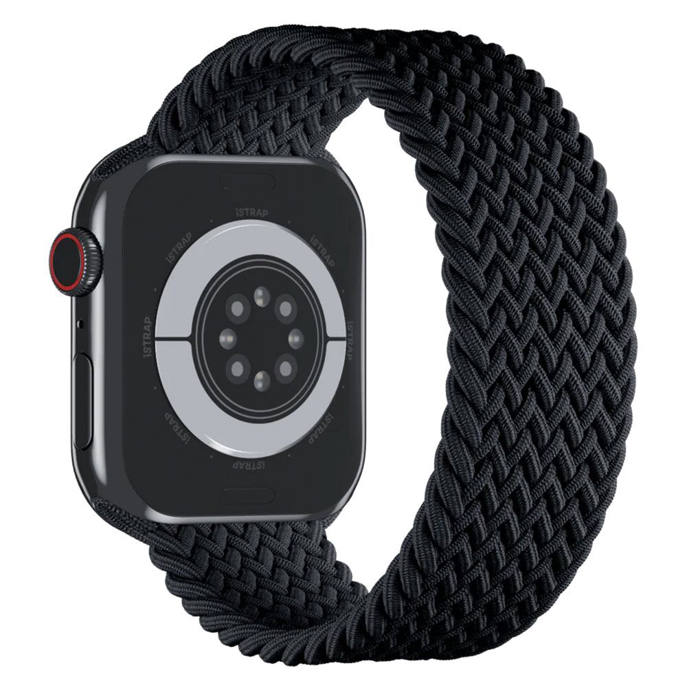 Apple Watch Flätad Sololoop Band - Svart Wrist Sweden