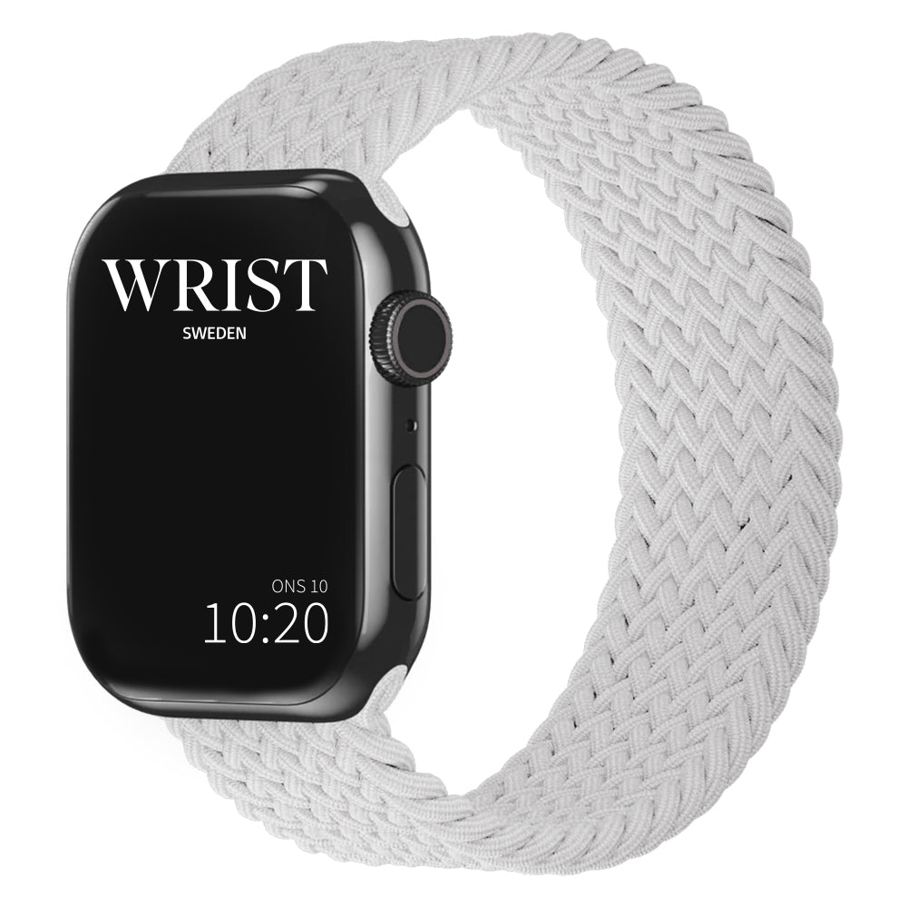 solo loop armband till apple watch i färgem vit från wrist sweden