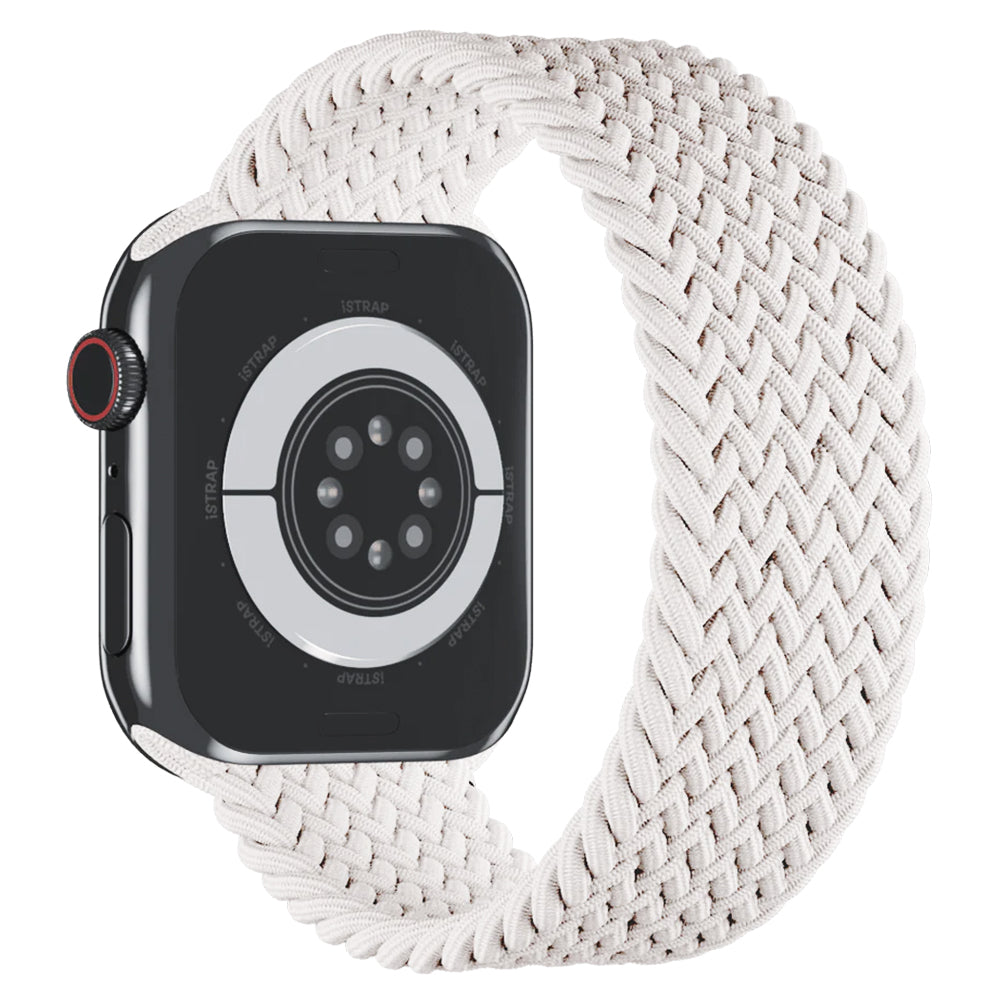 Apple Watch Flätad Sololoop Band - Vit Wrist Sweden