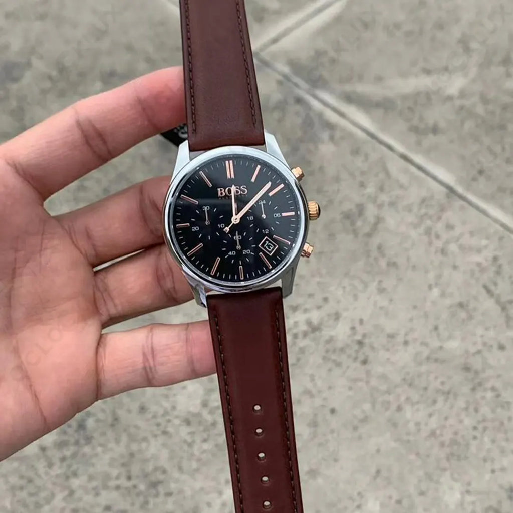 Produktbild av Hugo Boss 1513448, Time One herrklocka med 42 mm boett.