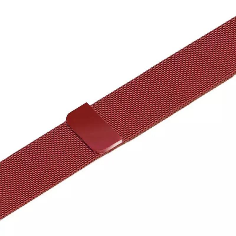 Apple Watch Milanesisk Loop Rostfritt Metallarmband -Röd Wrist Sweden