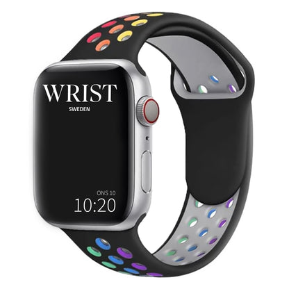 pride edition sport armband isilikon till apple watch från wrist sweden