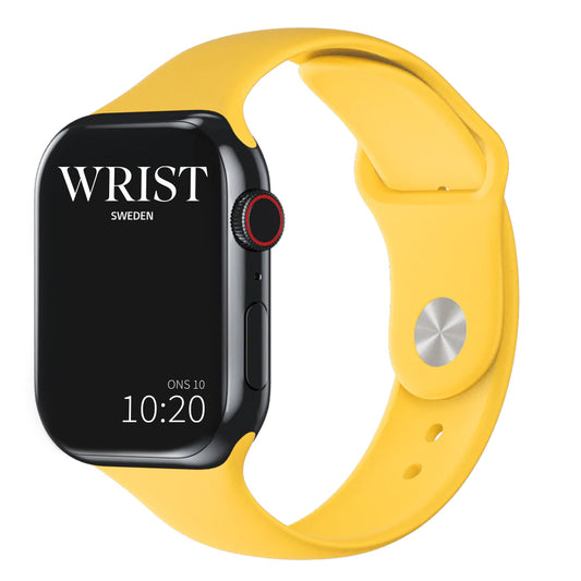 Apple Watch Silikon Sport Band - Gul Wrist Sweden