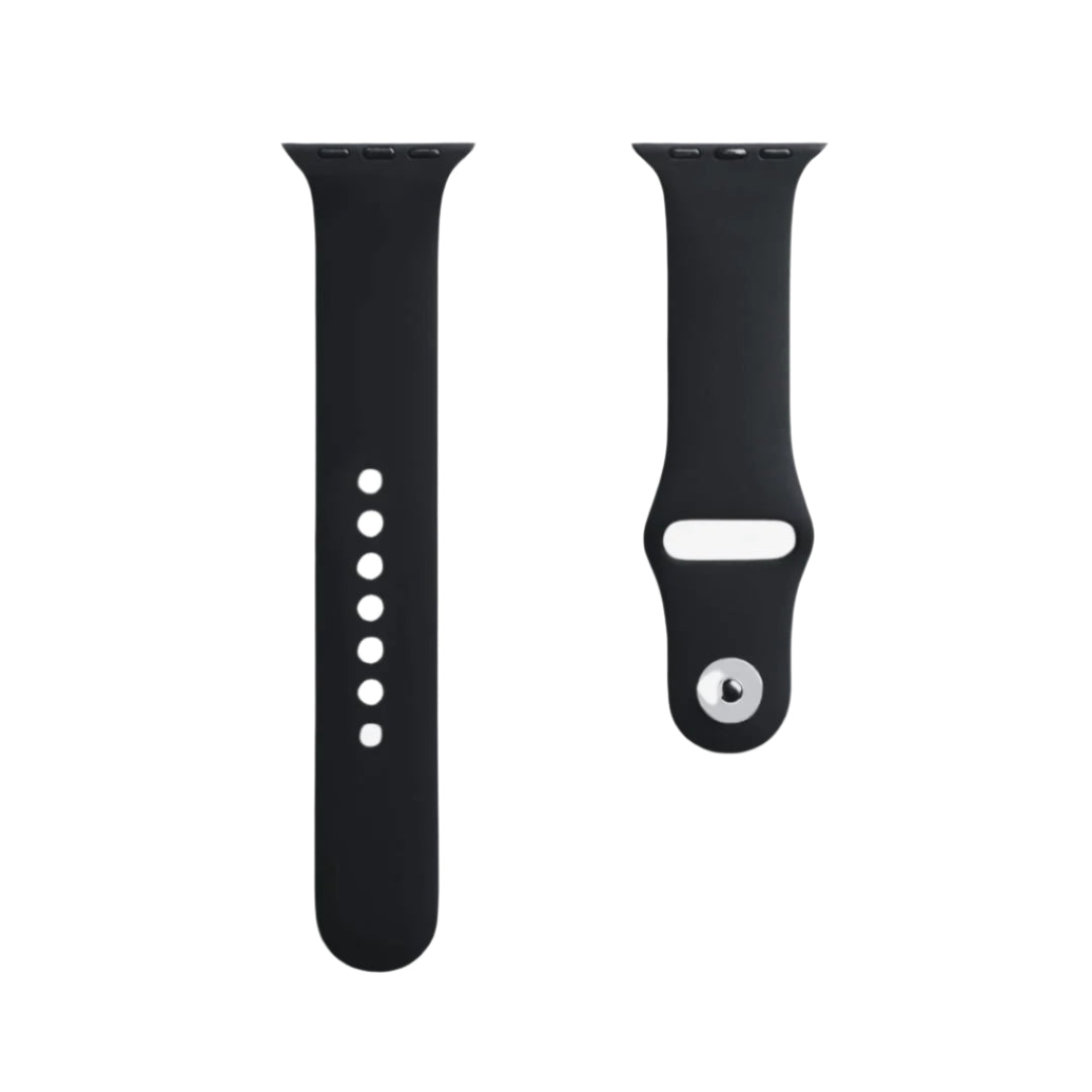 Apple Watch Silikon Sport Band - Svart Wrist Sweden