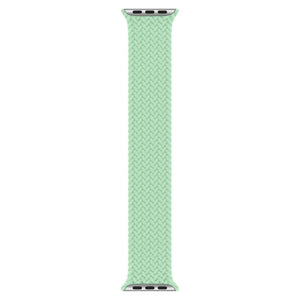 flätat armband av modellen solo loop i mintgrön färg till apple watch från wrist sweden