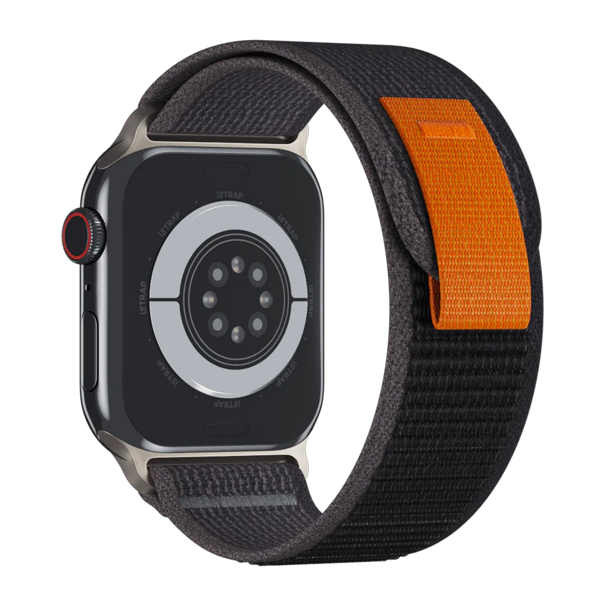 Trail loopback strap -Svart/Orange WRIST SWEDEN